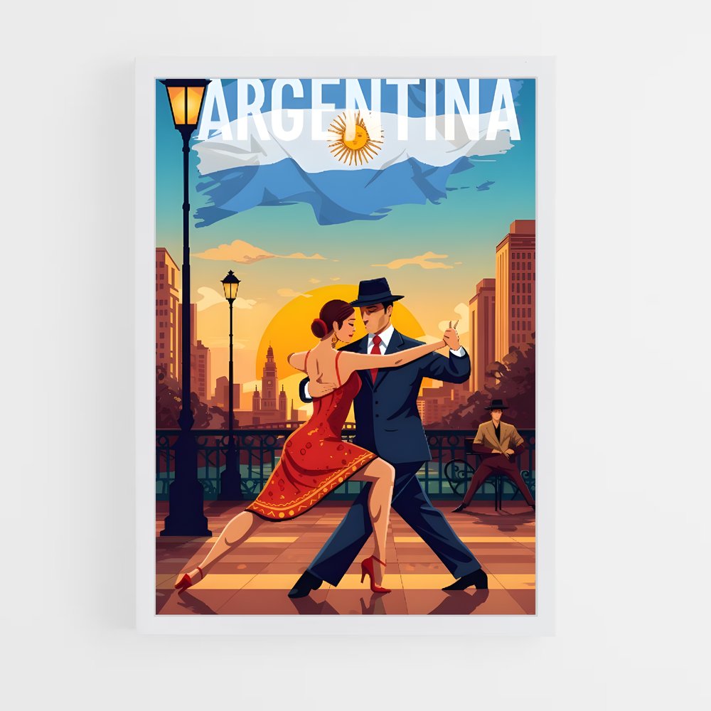 Poster Tango à Buenos Aires – affiche Danse (vue 3)